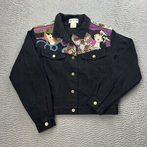 Kolorway USA Blazer Women’s Beaded Black Size Small Colorful Women